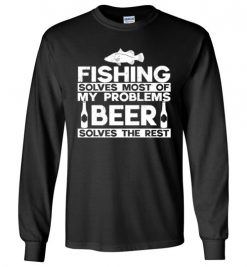 $23.95 – Funny Fishing And Beer Gift Christmas Humor Fishing Beer Lovers Cool Long Sleeve T-Shirt