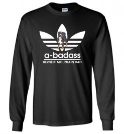 $23.95 – A-Badass Bernese Mountain Dad T-Shirts Gift for Dog Lovers Long Sleeve T-Shirt