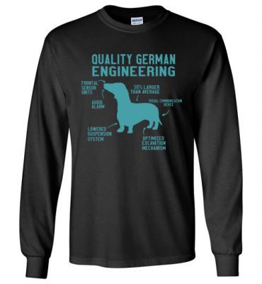 $23.95 – Funny Weiner Dog Joke Shirts: Sarcastic German Dachshund Long Sleeve T-Shirt