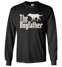 $23.95 – The Dogfather Golden Retrievers Shirts Funny Dog Dad Long Sleeve T-Shirt