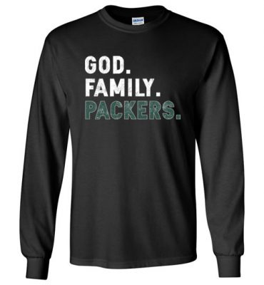 $23.95 – Christian Dad Father Day Gift God Family Packers Long Sleeve T-Shirt