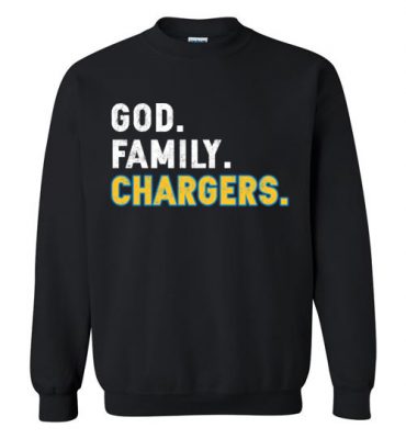 $29.95 – Christian Dad Father Day Gift God Family Chargers Sweatshirt