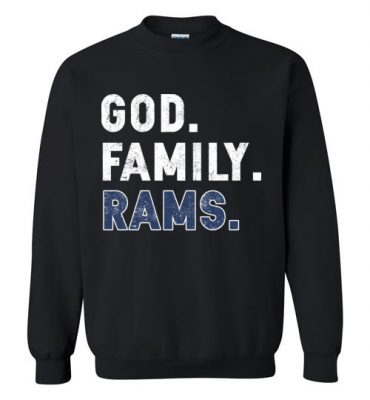 $29.95 – Christian Dad Father Day Gift God Family Rams Sweatshirt