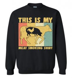 $29.95 – Vintage My Meat Smoking T-Shirt Great Gift BBQ Smoker Retro Tee Sweatshirt