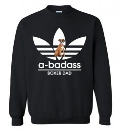 $29.95 – A-Badass Boxer Dad T-Shirts Gift for Dog Lovers Sweatshirt