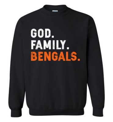 $29.95 – Christian Dad Father Day Gift God Family Bengals Unisex Sweatshirt