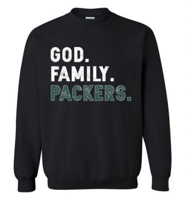 $29.95 – Christian Dad Father Day Gift God Family Packers Sweatshirt