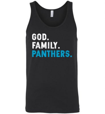 $24.95 – Christian Dad Father Day Gift God Family Panthers Unisex Tank