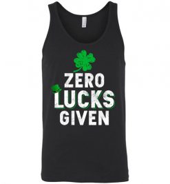 $24.95 – Zero Lucks Given Funny St. Patrick's Day Tee Unisex tank