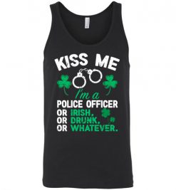 $24.95 – Kiss Me I’m A Police Officer Or Irish Or Drunk Or Whatever Funny St Patricks Day Tee Unisex Tank