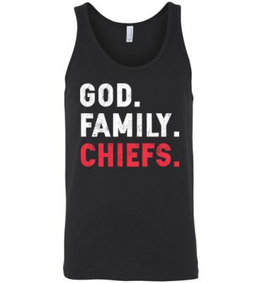 $24.95 – Christian Dad Father Day Gift God Family Chiefs Unisex Tank