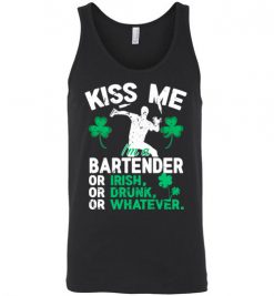 $24.95 – Kiss Me I’m A Bartender Or Irish Or Drunk Or Whatever Funny St Patricks Day Tee Unisex Tank