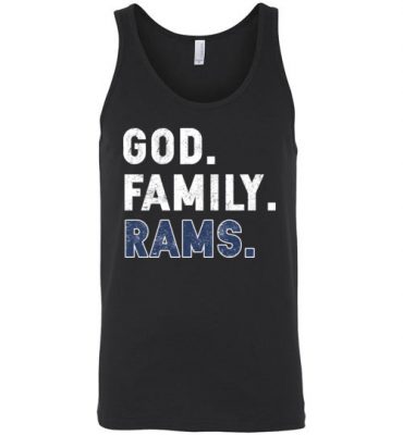 $24.95 – Christian Dad Father Day Gift God Family Rams Unisex Tank