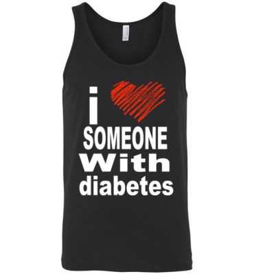 $24.95 – I Love Someone With Diabetes Unisex Tank