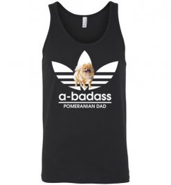 $24.95 – A-Badass Pomeranian Dad T-Shirts Gift for Dog Lovers Unisex Tank