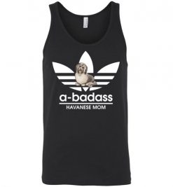 $24.95 – A-Badass Havanese Mom T-Shirts Gift for Dog Lovers Unisex Tank