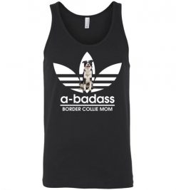 $24.95 – A-Badass Border Collie Mom T-Shirts Gift for Dog Lovers Unisex Tank