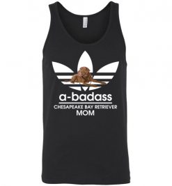 $24.95 – A-Badass Chesapeake Bay Retriever Mom T-Shirts Gift for Dog Lovers Unisex Tank