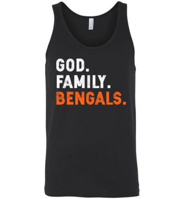 $24.95 – Christian Dad Father Day Gift God Family Bengals Unisex Tank