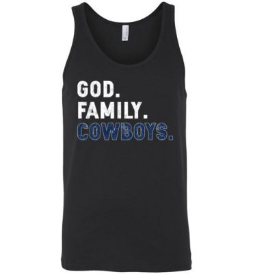 $24.95 – Christian Dad Father Day Gift God Family Cowboys Unisex tank