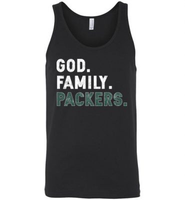 $24.95 – Christian Dad Father Day Gift God Family Packers Unisex Tank