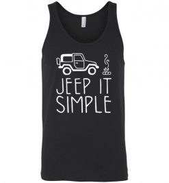 $24.95 – Jeep It Simple Shirts Funny Jeep Lovers Gift Unisex Tank