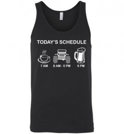 $24.95 – Today Schedule Coffee Jeep and Beer Funny Unisex Tank