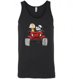 $24.95 – Snoopy And Charlie Brown Drive Jeep Funny Unisex Tank