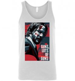 $24.95 – John Wick Guns Lots of Guns Funny Unisex Tank