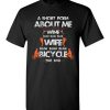 $18.95 – A Short Poem About Me Wine Wife Bicycle Funny Cyclist Wife T-Shirt