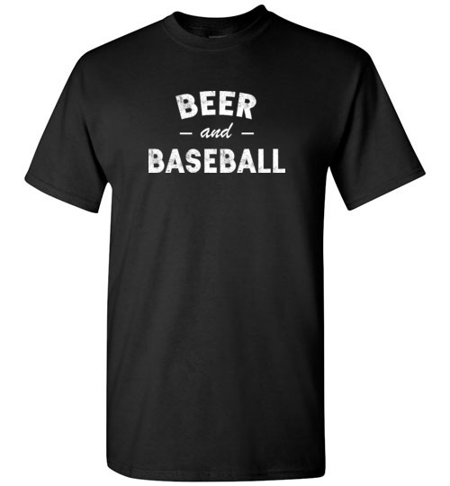 Beer and Baseball Slogan Graphic T-Shirts Gift