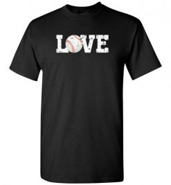 $18.95 – Love Baseball Graphic T-Shirts Gift for Baseball Mom T-Shirt