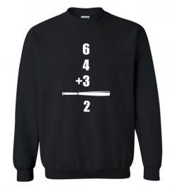 $29.95 – Double Play Baseball 6 4 3 2 T-Shirts Baseball Gift Sweatshirt