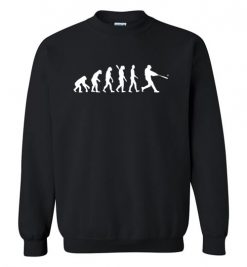 $29.95 – Evolution of Baseball T-Shirts Funny Baseball Gift Sweatshirt