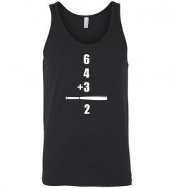 $24.95 – Double Play Baseball 6 4 3 2 T-Shirts Baseball Gift Unisex Tank