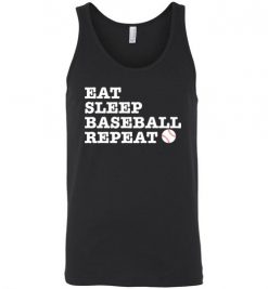 $24.95 – Eat Sleep Baseball Repeat Funny Baseball Unisex Tank