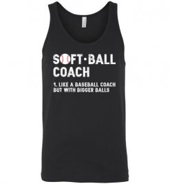 $24.95 – Softball Coach Funny Definition Baseball Unisex Tank