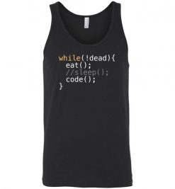 $24.95 – Eat Sleep Code Funny Programer Unisex Tank