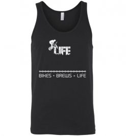 $24.95 – Bikes and Brews Funny Cyclist Life Unisex Tank