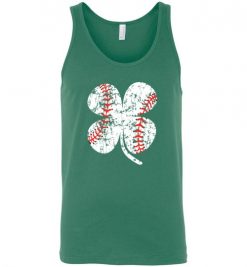 $24.95 – Baseball Shamrock T-Shirts Gift for St Patricks Day Unisex Tank