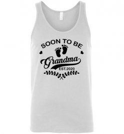 $24.95 – Soon To Be Grandma Est.2020 White Version Unisex Tank