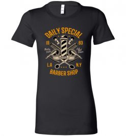 $19.95 – Daily Special Barber Shop L.A N.Y Funny T-Shirts Funny Veteran Father Gift Lady T-Shirt