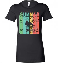 $19.95 – It is Summer Time Retro Vintage graphic Lady T-Shirt