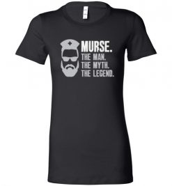 $19.95 – Mens Funny Murse T-Shirt Male Nurse Shirt RN LPN CNA Lady T-Shirt