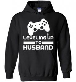 $32.95 – Funny Gamer Engagement Tee Shirts, Leveling Up To Husband Hoodie