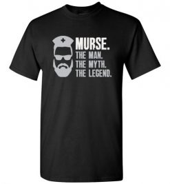 $18.95 – Mens Funny Murse T-Shirt Male Nurse Shirt RN LPN CNA T-Shirt