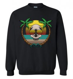 $29.95 – Skull Beach Retro graphic Sweatshirt