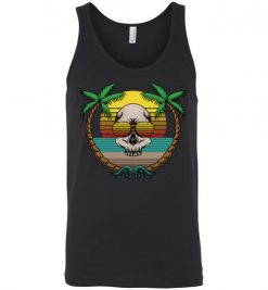 $24.95 – Skull Beach Retro graphic Unisex Tank