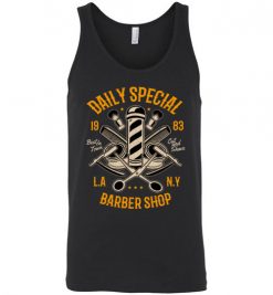 $24.95 – Daily Special Barber Shop L.A N.Y Funny T-Shirts Funny Veteran Father Gift Unisex Tank