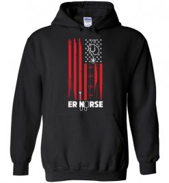 $32.95 – American ER Nurse Funny Funny Hoodie